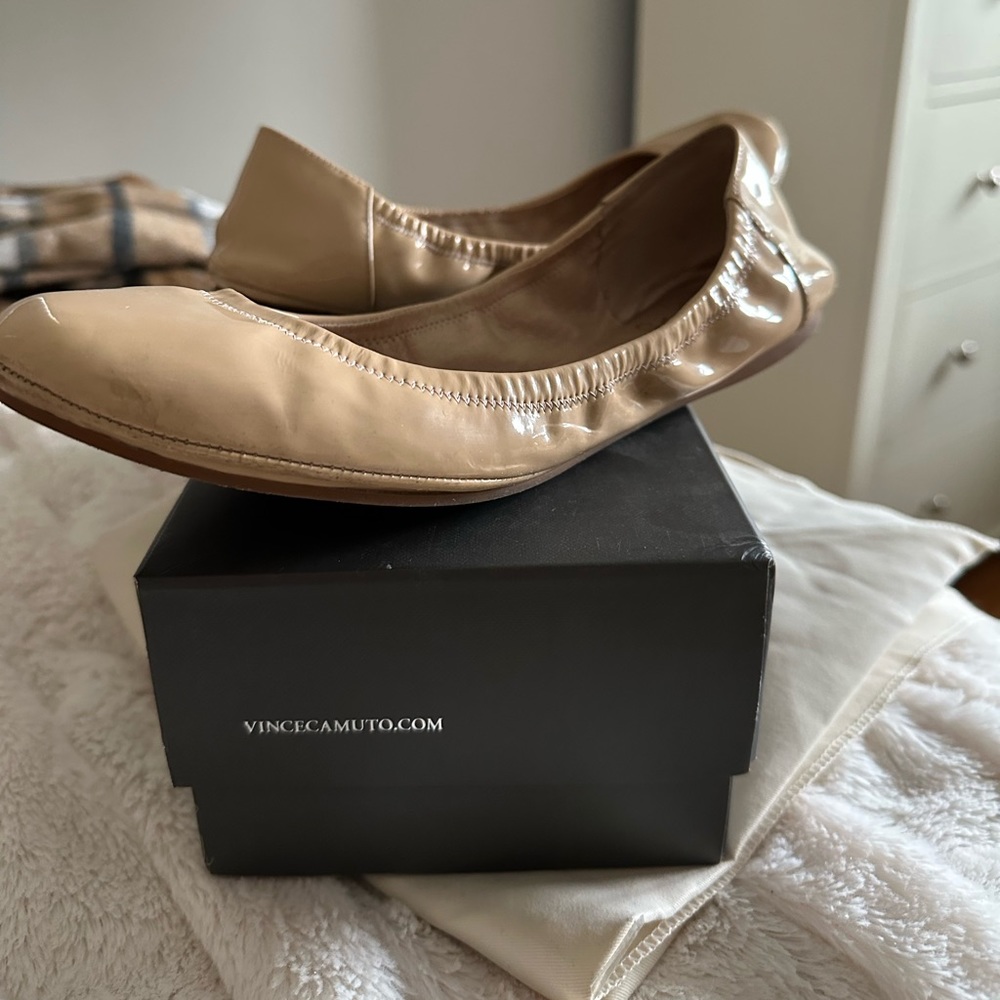 Patent Leather Nude Ballet flats Vince Camuto